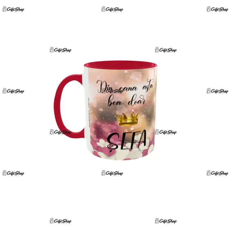 Din cana asta bea doar sefa, cana ceramica, 330ml, model cgs1742